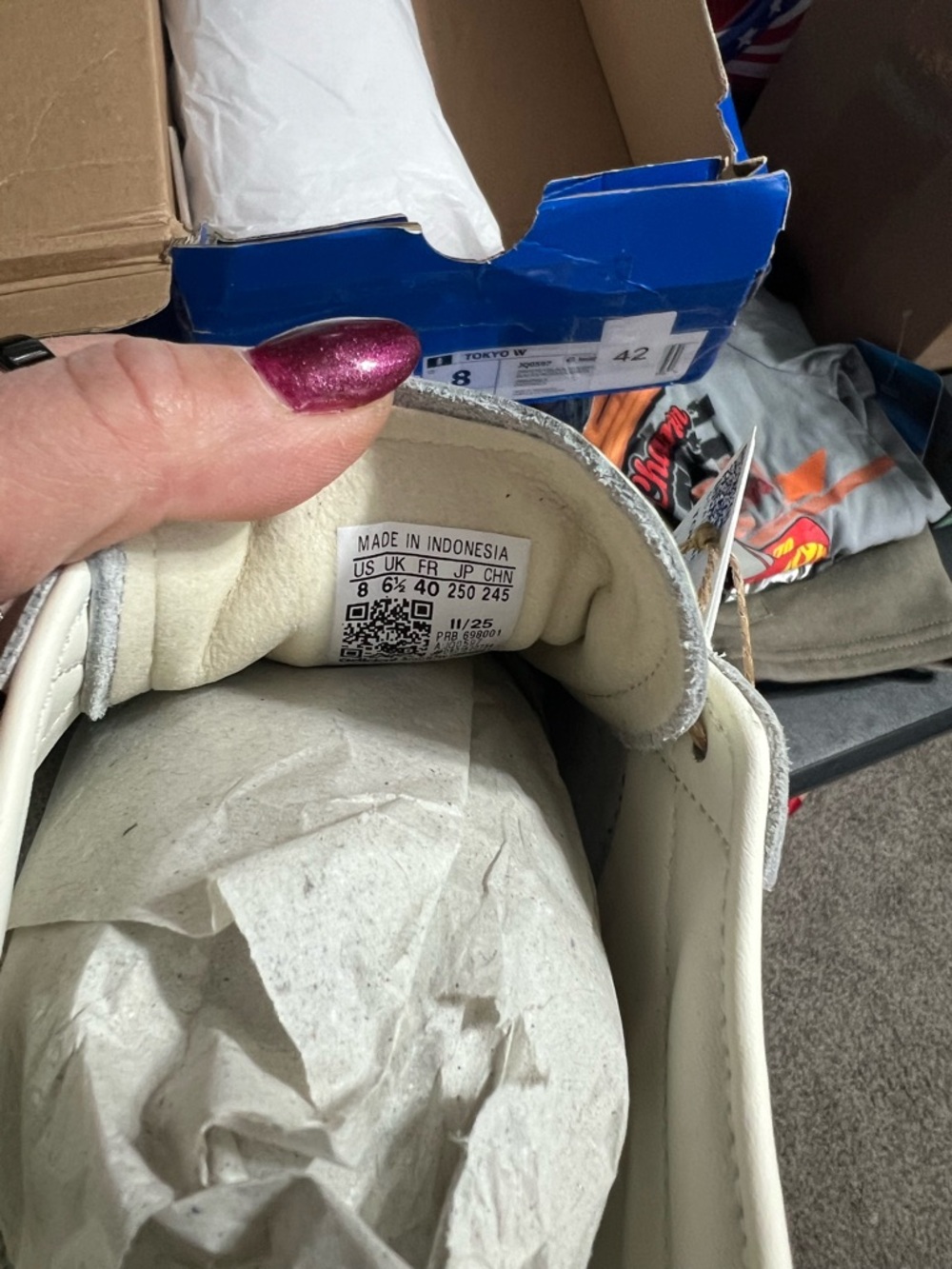 Adidas Tokyo Men's Sneakers - Cream and Black - Picture 5 of 6